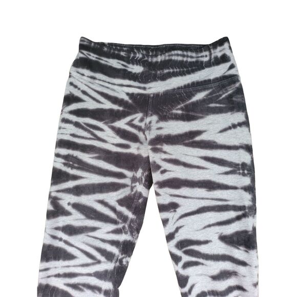Nike Dri Fit Legging Capri Small Womens Mid Rise Skinny Leg Grey Tie Dye Print P - Picture 2 of 5